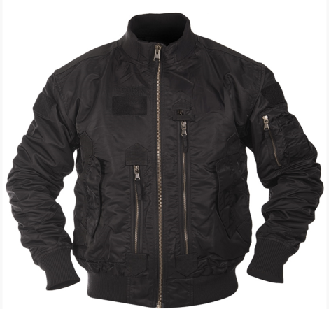 Vliegerjack zwart
