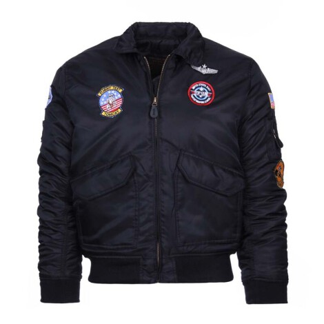 122421 Kinder CWU flight jacket zwart