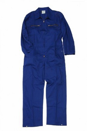 Overall kobalt blauw