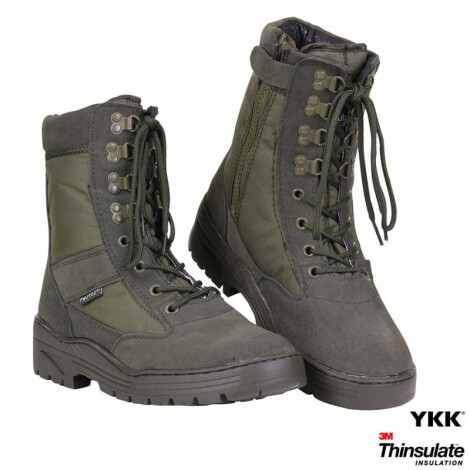 Pr. sniper boots with YKK zipper groen